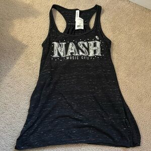 Black Nashville RacerBack Tank